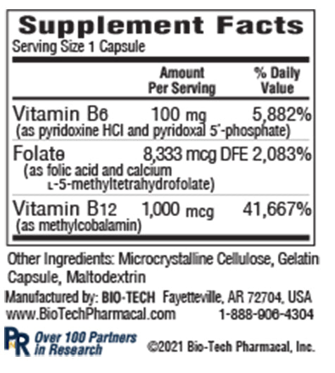 B6-Folic Acid | Vitamin B6, Folic Acid, B Vitamin Complex – Bio-Tech ...